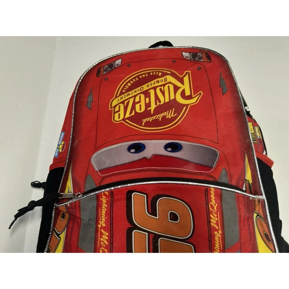 Disney Cars 3 Red Backpack bookbag school travel Lightning McQueen kids